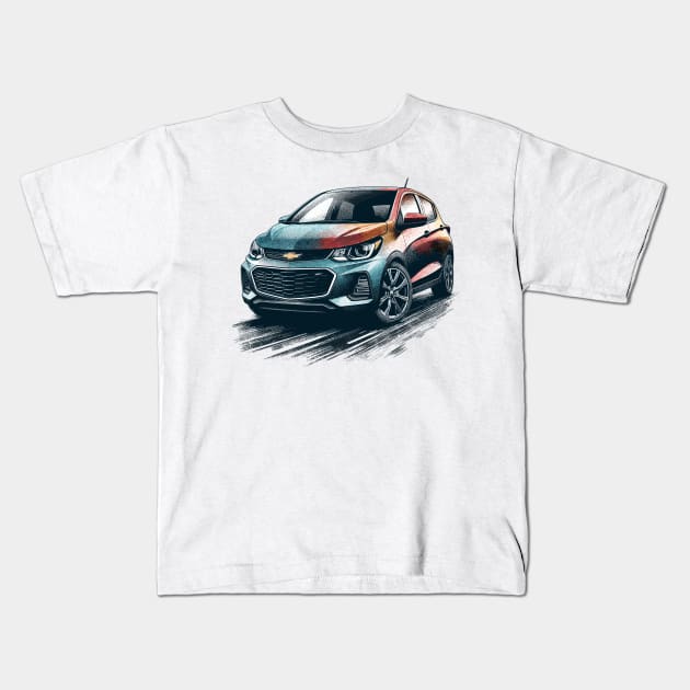 Chevrolet Spark Kids T-Shirt by Vehicles-Art